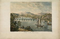 Marianne Colston, 'The Bridge over the Ardour,at Bayonne, June 6, 1821', lith. by Villain